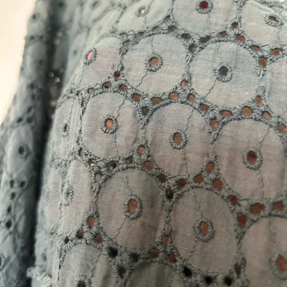 FP Movement by Free People Teal Button-Up Blouse - Picture 7 of 8